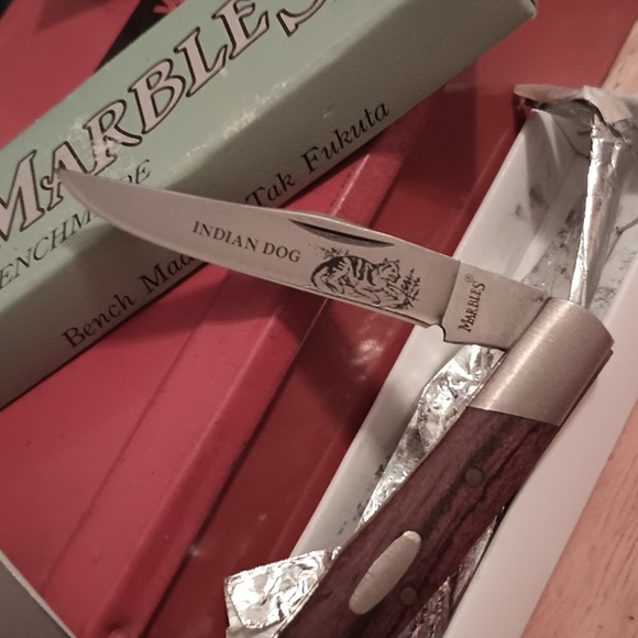 Vintage 90s MARBLES Benchmade knives Ltd.Ed. Muskrat "Indian Dog" by TAK FAKUTA - Picture 2 of 4